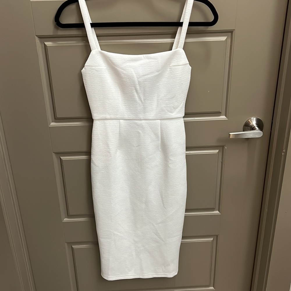 NEW Hello Molly White Midi Dress | Color: White | Size: XS | Never Worn - Picture 3 of 4